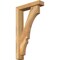 Ekena Millwork Balboa Block Rough Sawn Bracket w/ Offset Brace, Western Red Cedar, 4"W x 16"D x 28"H BKT0402X16X28BOA05RWR - alternate 1